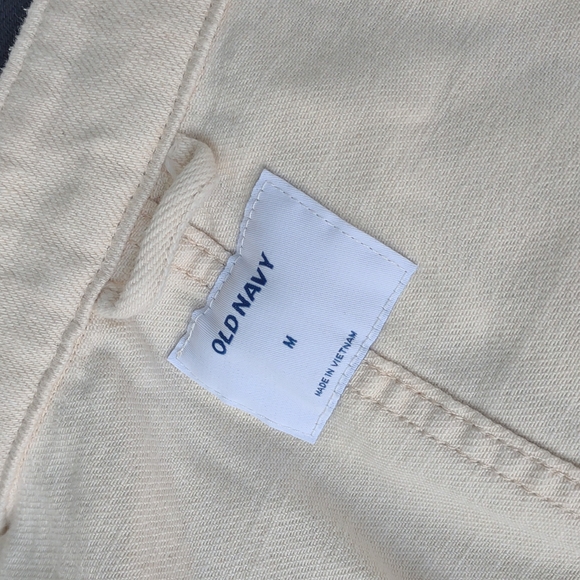 Old Navy Cream Utility Jacket Mandarin Collar M - Picture 4 of 8